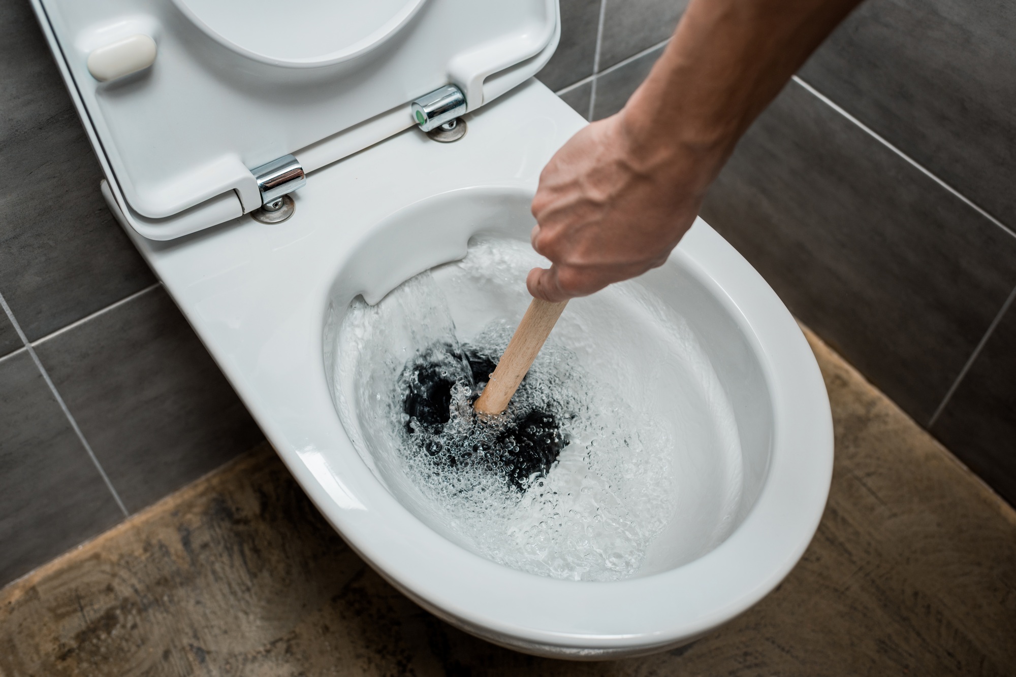 bloc wc tombé