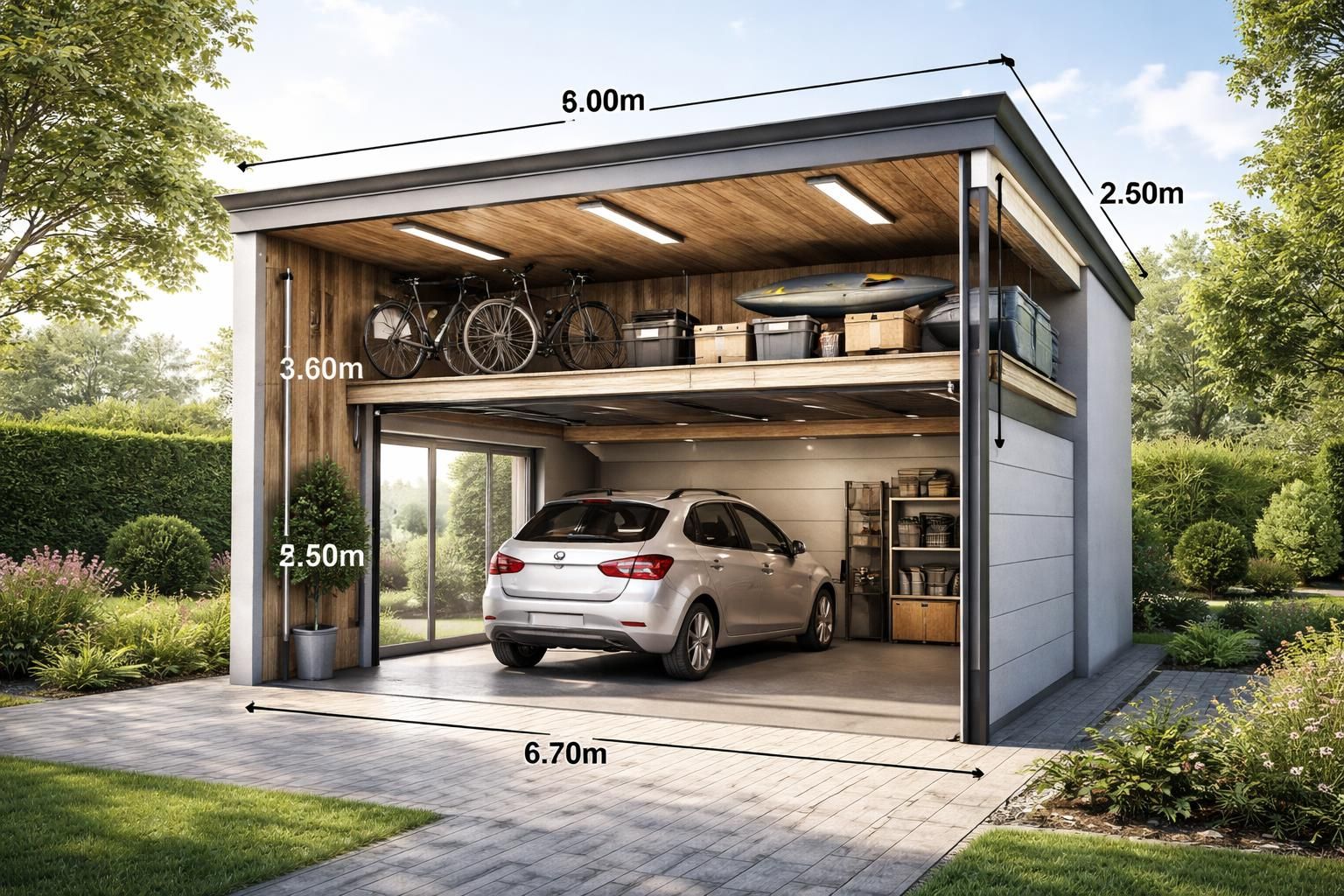 découvrez comment optimiser l'espace de votre garage avec toit plat en comprenant les enjeux de la hauteur sous plafond et les meilleures pratiques de construction.