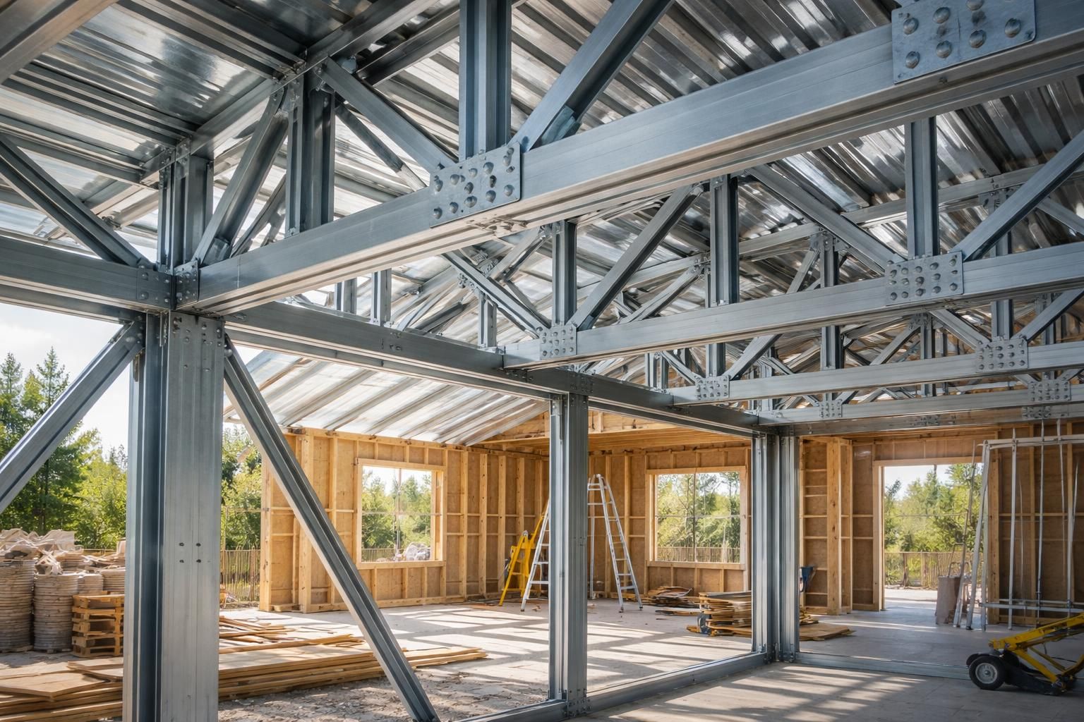 découvrez les avantages, inconvénients et le prix d'une charpente métallique pour votre maison afin de faire un choix éclairé pour votre construction.