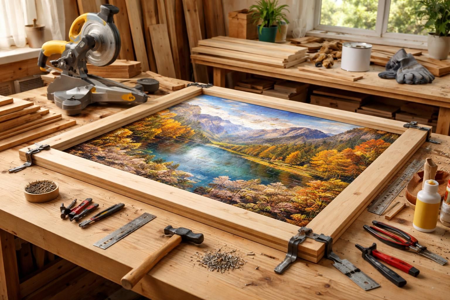 découvrez comment fabriquer facilement un cadre sur mesure pour vos puzzles géants grâce à notre guide diy détaillé et pratique.